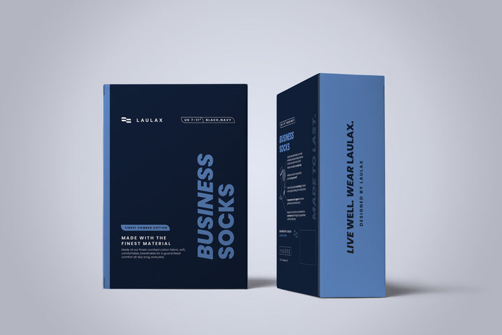 4 paires de chaussettes d'affaires en coton peigné le plus fin, à bout lisse et sans couture, beige, coffret cadeau