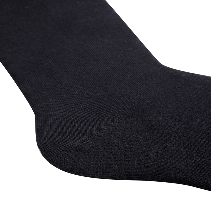 4 paires de chaussettes habillées en coton peigné de haute qualité, noires, coffret cadeau, sac de lavage pour chaussettes de vœux