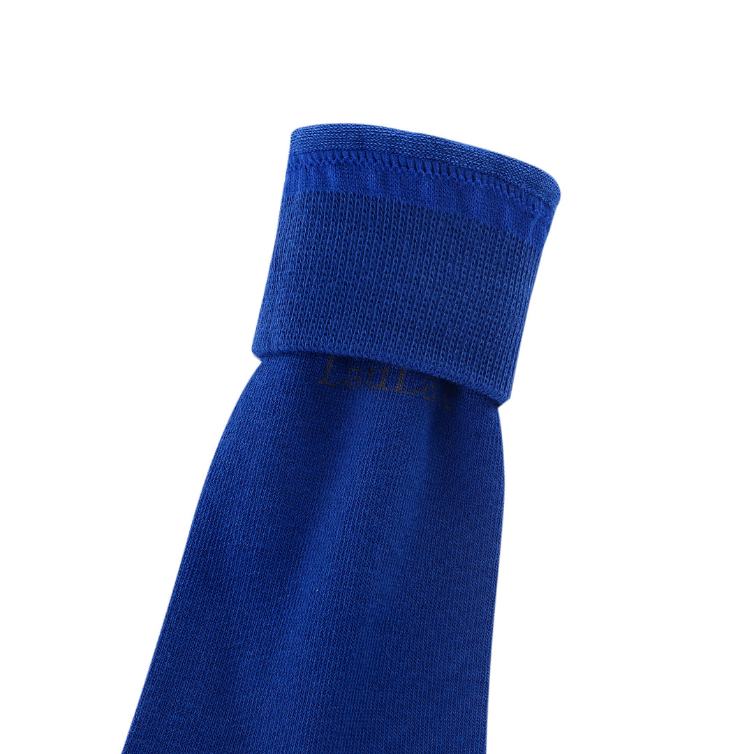 Chaussettes formelles en coton peigné de haute qualité en bleu