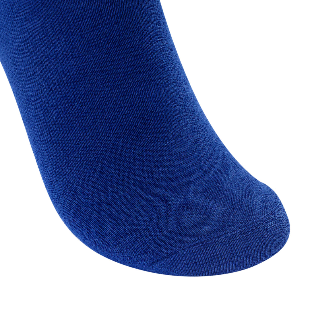 Chaussettes formelles en coton peigné de haute qualité en bleu