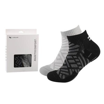 2 Pairs High Quality Men's Ankle Hiking Socks Size UK 7-11/ Europe 40-46