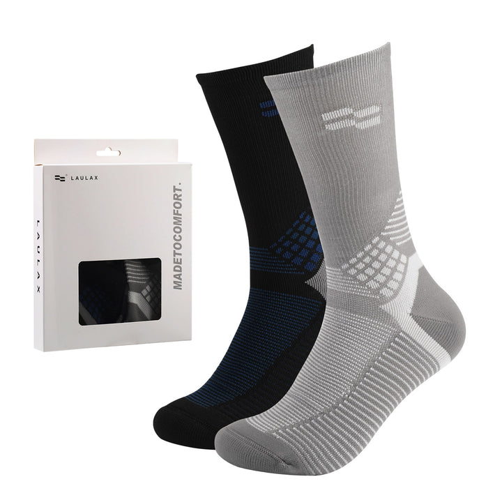 2 Pairs High Quality Men's Knee High Hiking Socks Size UK 7-11/ Europe 40-46