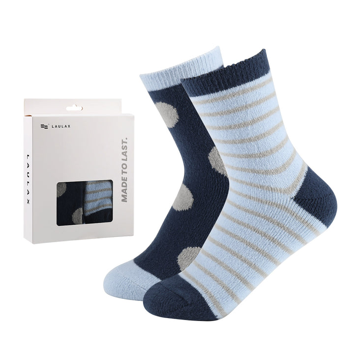 Laulax Chaussettes moelleuses d'hiver pour femme, coffret cadeau 4 paires, taille UK 3 - 7 / Europe 36 - 40