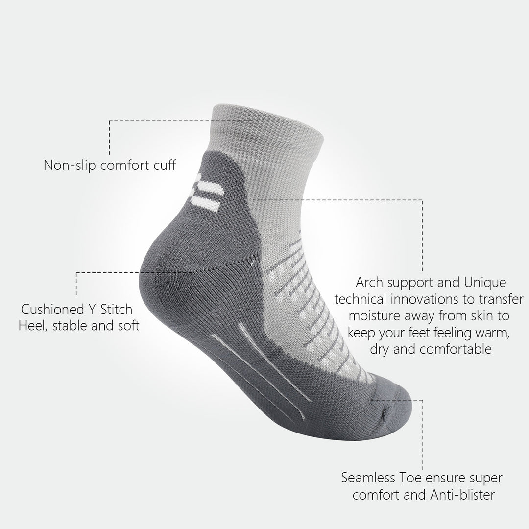 2 paires de chaussettes de randonnée pour femmes de haute qualité, taille UK 3-7/Europe 36-40