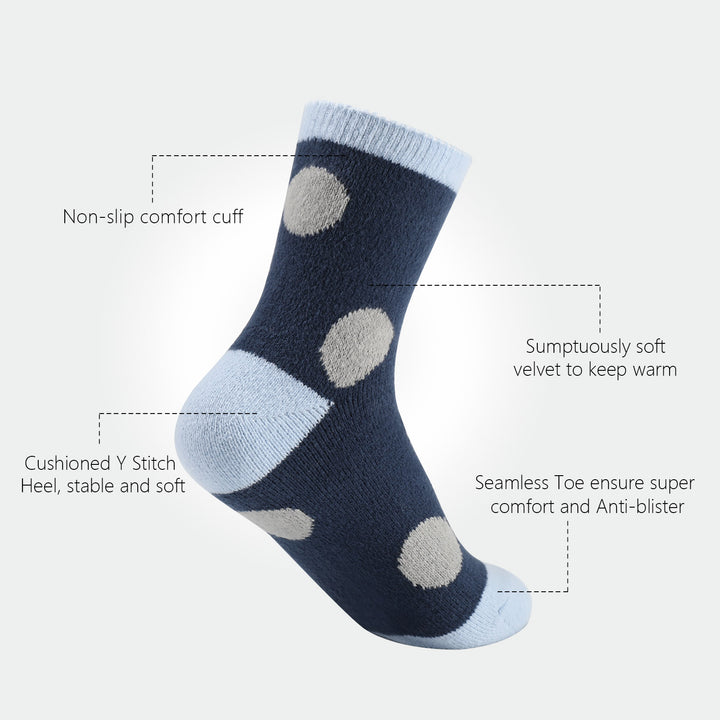 Laulax Chaussettes moelleuses d'hiver pour femme, coffret cadeau 4 paires, taille UK 3 - 7 / Europe 36 - 40