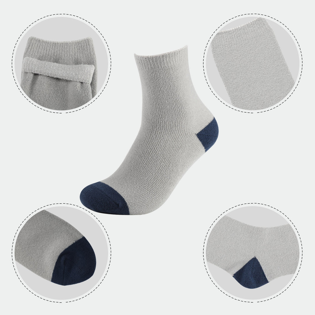 Laulax Chaussettes moelleuses d'hiver pour hommes, coffret cadeau 4 paires, taille UK 7-11/Europe 40-46
