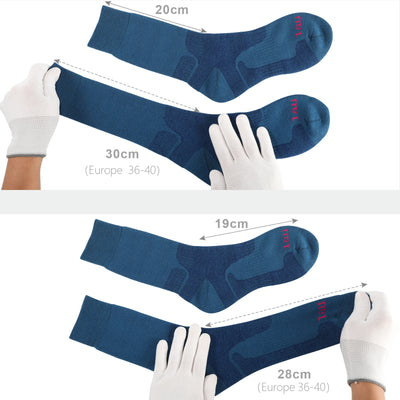 2 pares de calcetines de senderismo para mujer de lana merino de alta calidad, set de regalo