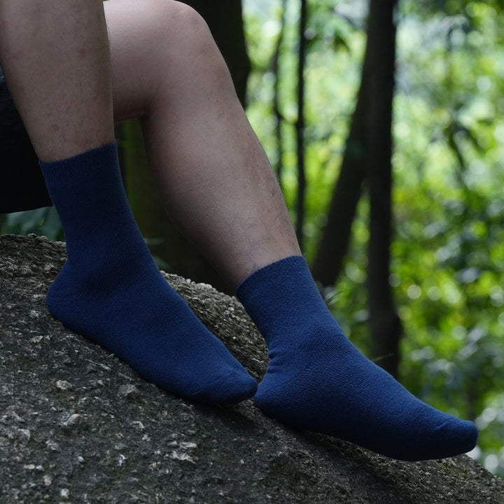 Laulax Chaussettes moelleuses d'hiver pour hommes, coffret cadeau 4 paires, taille UK 7-11/Europe 40-46