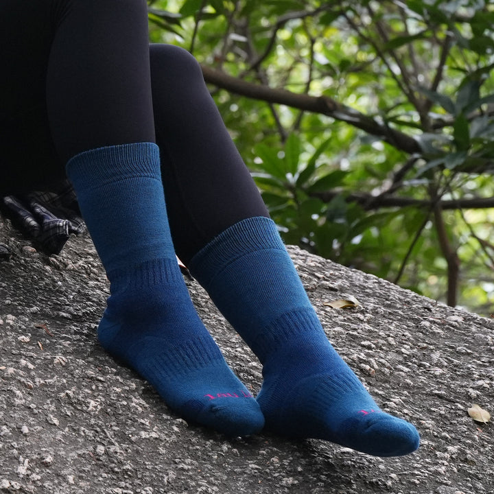 2 paires de chaussettes de randonnée en laine mérinos de haute qualité pour femmes, coffret cadeau