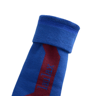 3 pares de calcetines de esquí térmicos de tubo largo tipo cachemira para hombre, negro, azul, burdeos, set de regalo