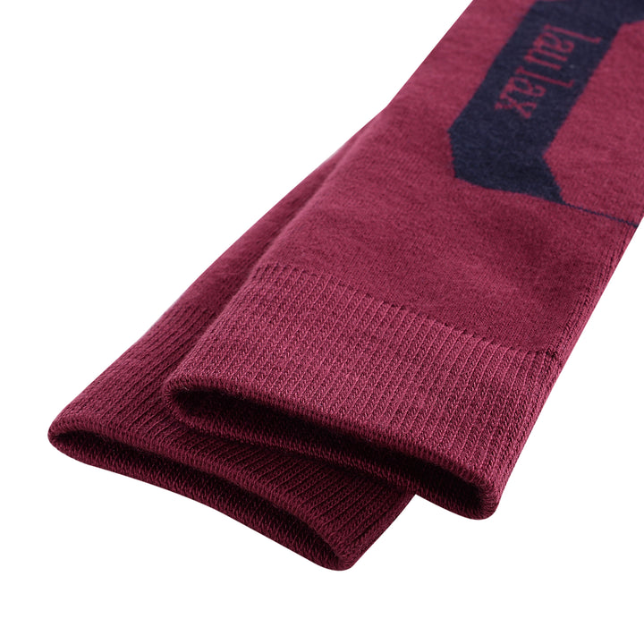 3 Pairs Cashmere-Like Long Hose Thermal Men's Ski Socks, Black, Blue, Burgundy, Gift Set