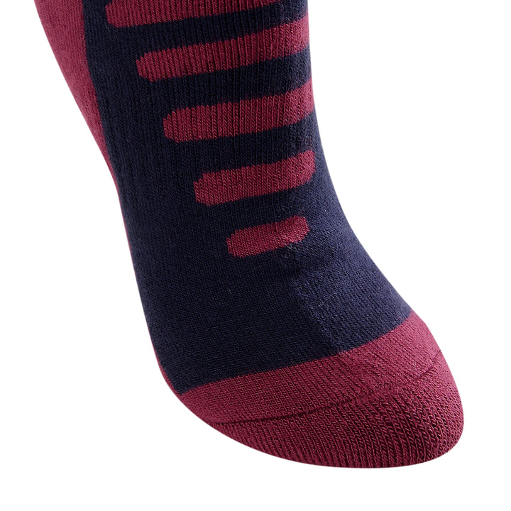 3 Pairs Cashmere-Like Long Hose Thermal Men's Ski Socks, Black, Blue, Burgundy, Gift Set