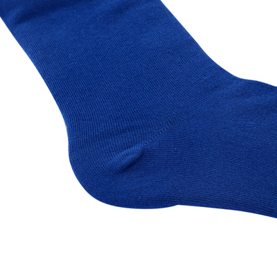 4 Pairs Finest Combed Cotton Smooth Seamless Toe Business Socks, Blue, Gift Set