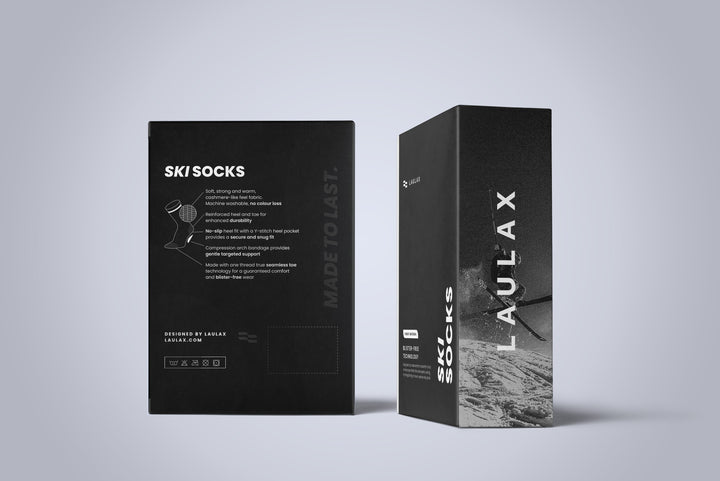 3 Pairs Cashmere-Like Long Hose Thermal Men's Ski Socks, Black, Blue, Burgundy, Gift Set
