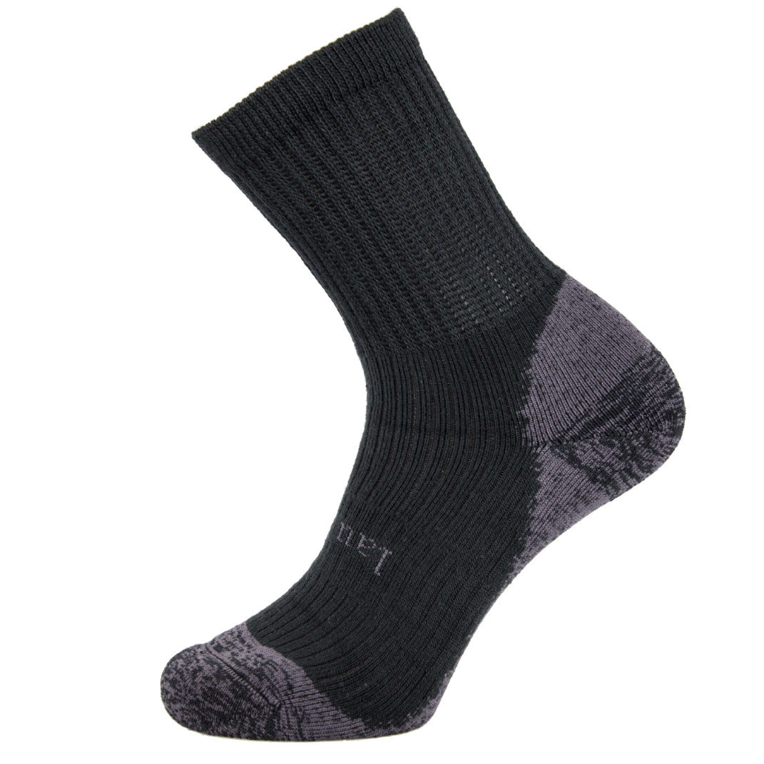 Laulax Men's finest wool loose top gentle grip socks, 3 Pairs Gift Set, 2 Designs