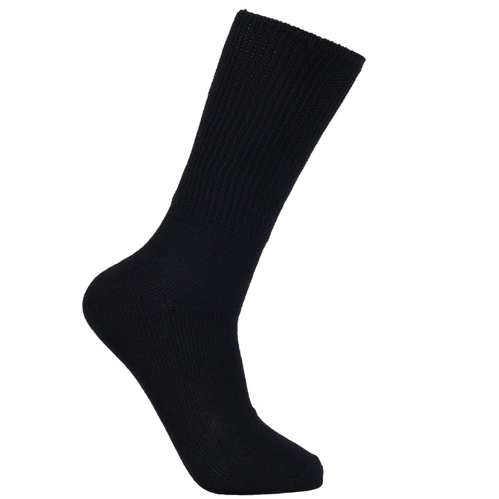 Laulax 3 paires de chaussettes amples en coton pour diabétique à prise douce pour hommes, taille UK 7-11 / Europe 40-46, coffret cadeau 2 modèles 
