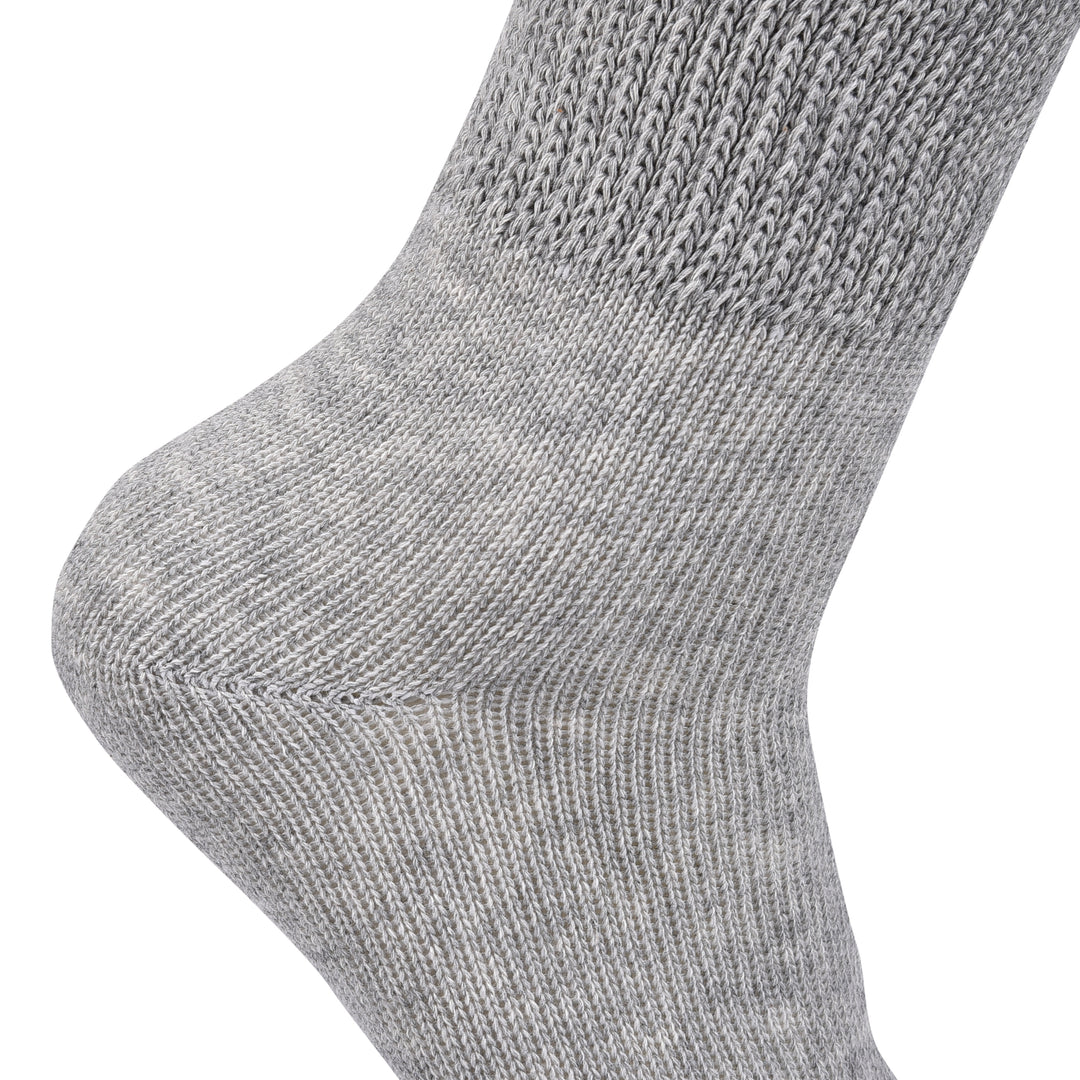 Laulax 3 paires de chaussettes amples en coton pour diabétique à prise douce pour hommes, taille UK 7-11 / Europe 40-46, coffret cadeau 2 modèles 