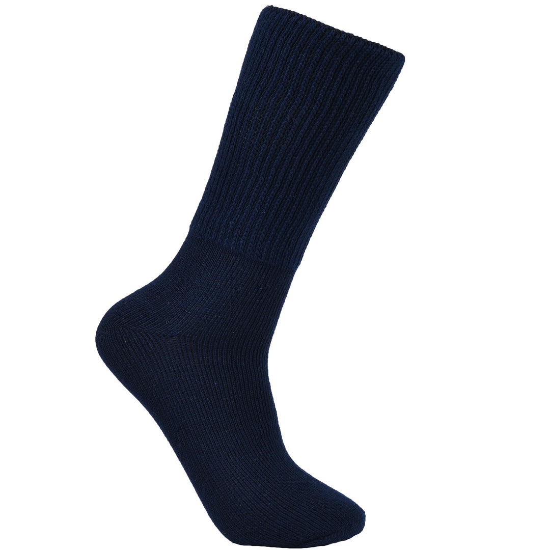 Laulax 3 paires de chaussettes amples en coton pour diabétique à prise douce pour hommes, taille UK 7-11 / Europe 40-46, coffret cadeau 2 modèles 
