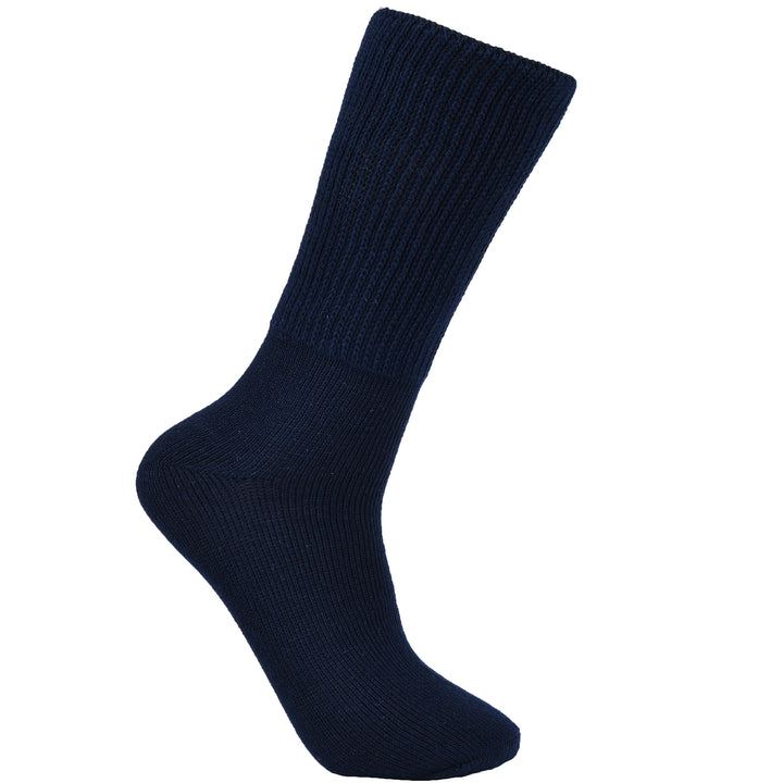 Laulax 3 paires de chaussettes amples en coton pour diabétique à prise douce pour hommes, taille UK 7-11 / Europe 40-46, coffret cadeau 2 modèles 