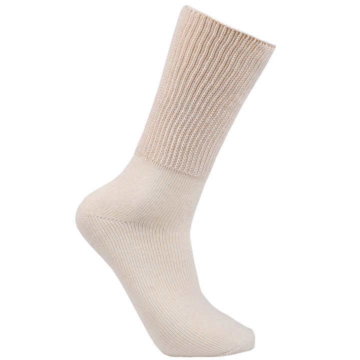 Laulax 3 paires de chaussettes amples en coton pour diabétique à prise douce pour hommes, taille UK 7-11 / Europe 40-46, coffret cadeau 2 modèles 