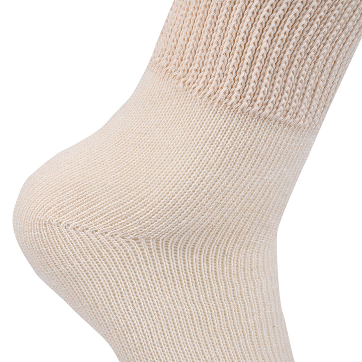 Laulax 3 paires de chaussettes amples en coton pour diabétique à prise douce pour hommes, taille UK 7-11 / Europe 40-46, coffret cadeau 2 modèles 