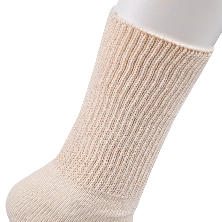 Laulax 3 paires de chaussettes amples en coton pour diabétique à prise douce pour hommes, taille UK 7-11 / Europe 40-46, coffret cadeau 2 modèles 