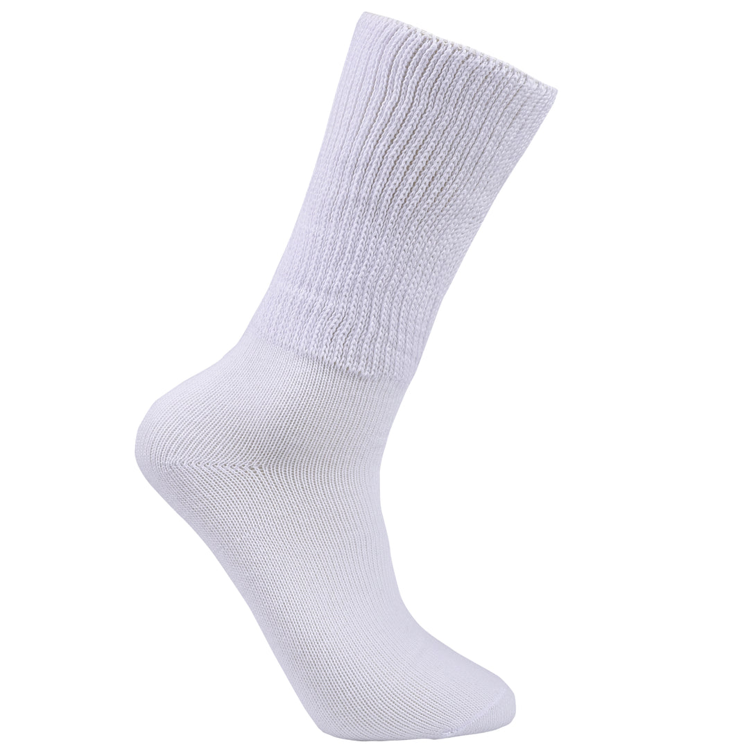 Laulax 3 paires de chaussettes amples en coton pour diabétique à prise douce pour hommes, taille UK 7-11 / Europe 40-46, coffret cadeau 2 modèles 
