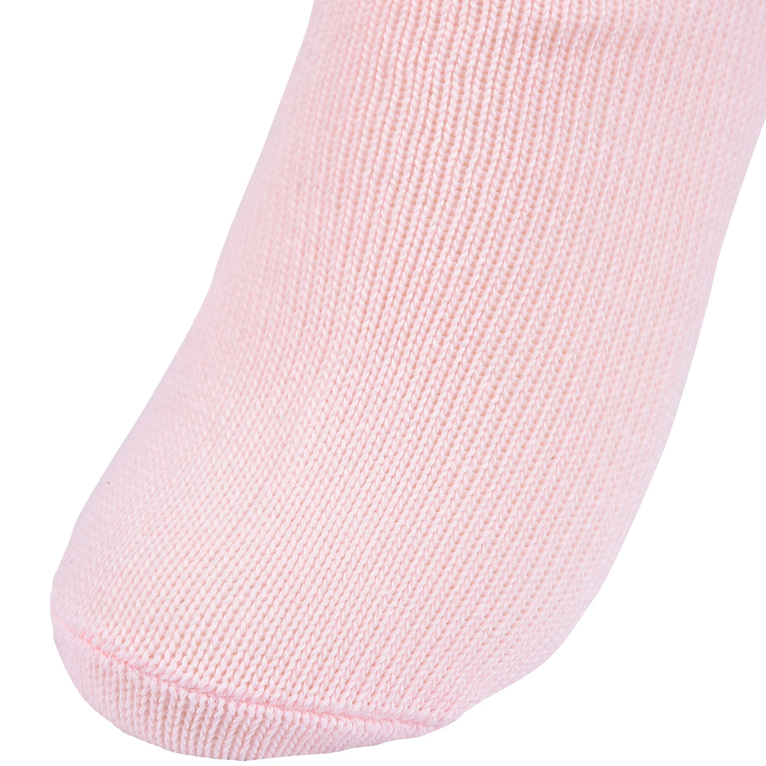 Laulax 3 Pairs Ladies Loose Top Gentle Grip Diabetic Cotton Socks, Black, Pink, Blue, Size UK 4 - 7 / Europe 36 - 41