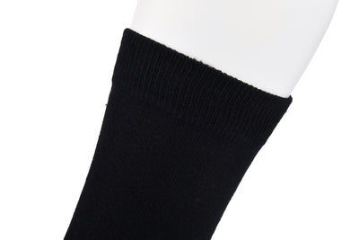 Laulax 5 Pairs Finest Combed Cotton Smooth Seamless Toe Boys School Socks