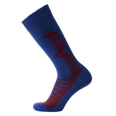 3 Pairs Cashmere-Like Long Hose Thermal Men's Ski Socks, Black, Blue, Burgundy, Gift Set