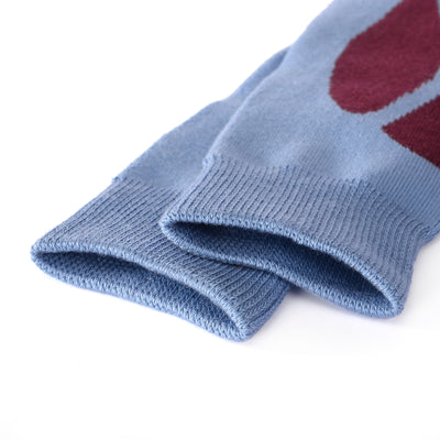 Laulax 3 Pairs Ladies Long Hose Cashmere-Like Ski Socks, Size UK 3 - 7 / Europe 36 - 40, Gift Set, Red, Pink, Blue