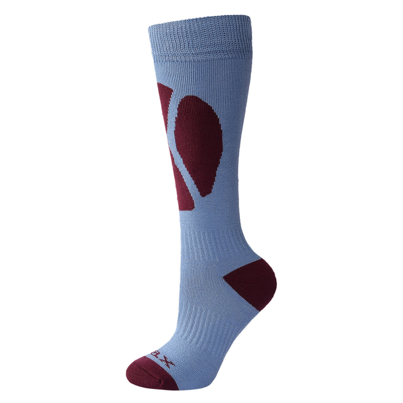 3 pares de calcetines de esquí largos tipo cachemir para mujer, talla UK 3 - 7 / Europa 36 - 40, set de regalo, rojo, rosa, azul