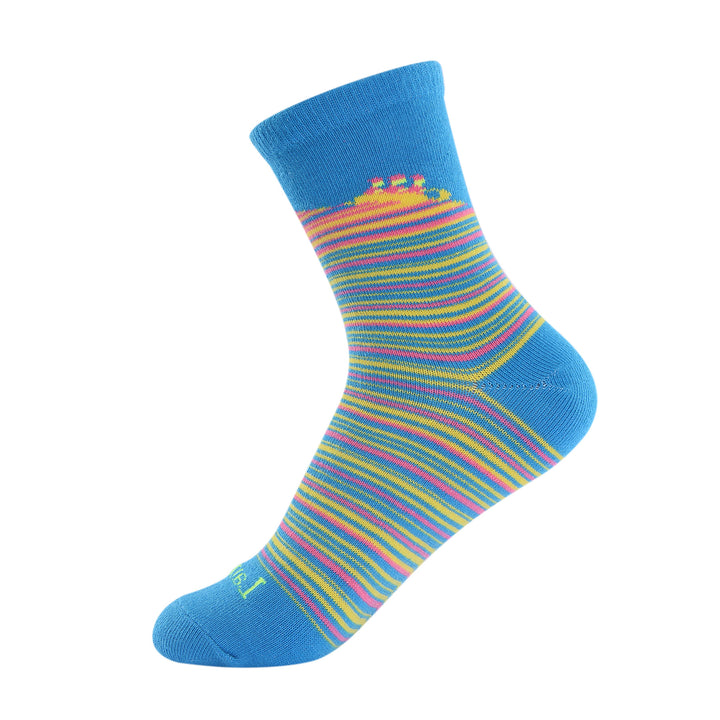 Laulax 6 paires de chaussettes pour enfants en coton peigné, taille UK Kids 9-11,5/Europe 27-30, coffret cadeau