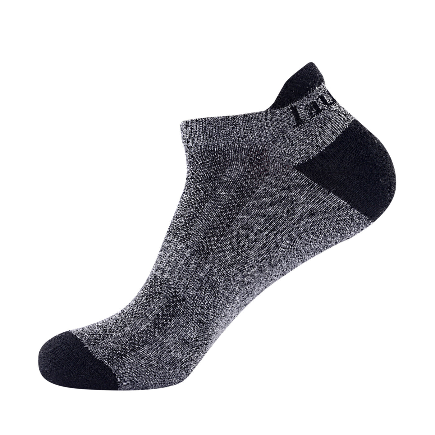 Laulax 4 paires de chaussettes de course Coolmax professionnelles pour hommes, protection du tendon d'Achille, taille UK 7 - 11 / Europe 41 - 46, coffret cadeau