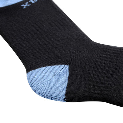 3 Pairs Cashmere-Like Long Hose Thermal Men's Ski Socks, Black, Blue, Grey, Gift Set