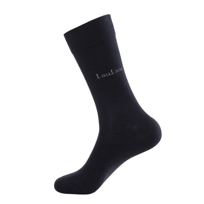 4 Pairs High Quality Finest Combed Cotton Dress Socks, Black, Gift Set