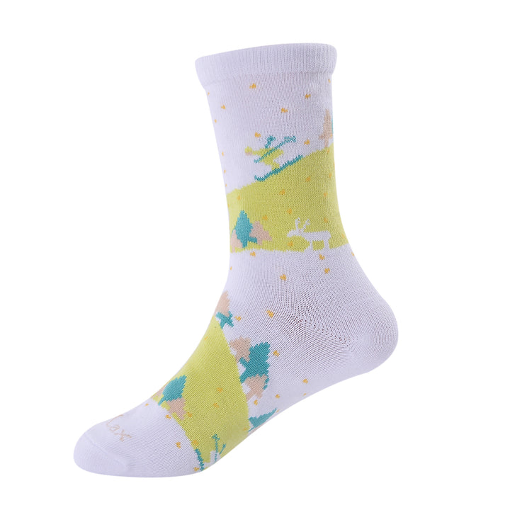 Laulax 6 paires de chaussettes en coton peigné pour garçon, taille UK 9-11,5/Europe 27-30, coffret cadeau