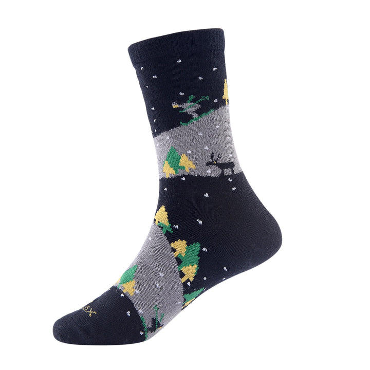 Laulax 6 paires de chaussettes en coton peigné pour garçon, taille UK 9-11,5/Europe 27-30, coffret cadeau