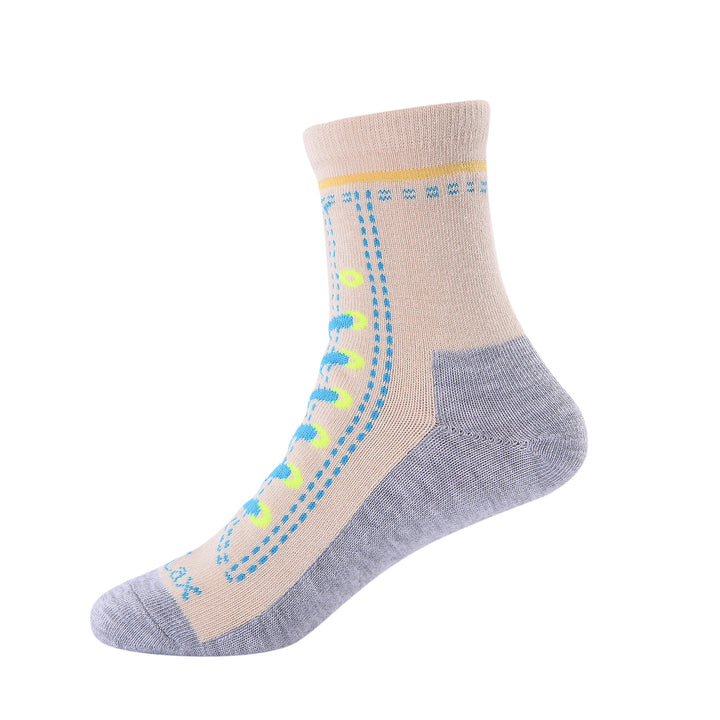 Shoes Design Laulax 6 paires de chaussettes en coton peigné pour fille, taille UK 6-8,5/Europe 23-26, coffret cadeau