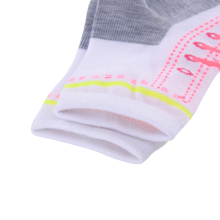 Shoes Design Laulax 6 paires de chaussettes en coton peigné pour fille, taille UK 6-8,5/Europe 23-26, coffret cadeau