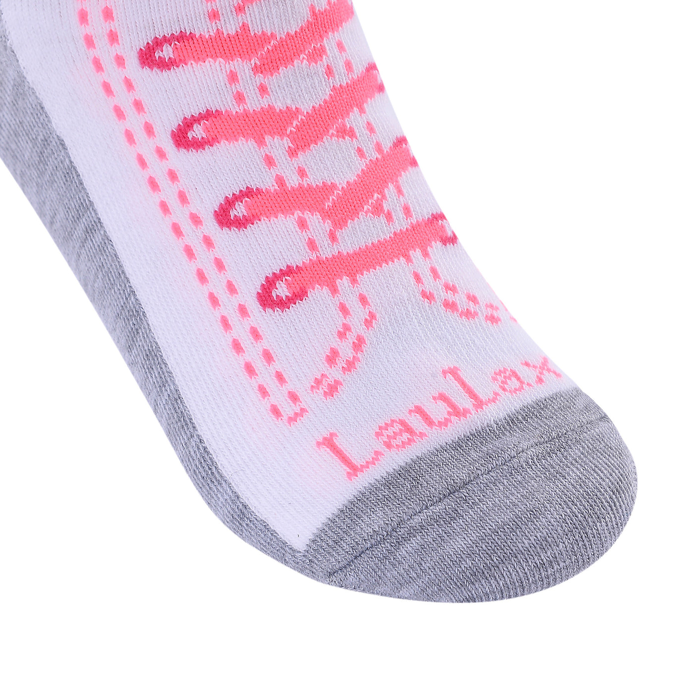 Shoes Design Laulax 6 pares de calcetines de algodón peinado para niña, talla UK 6-8,5/Europa 23-26, set de regalo