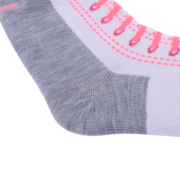 Shoes Design Laulax 6 paires de chaussettes en coton peigné pour fille, taille UK 6-8,5/Europe 23-26, coffret cadeau