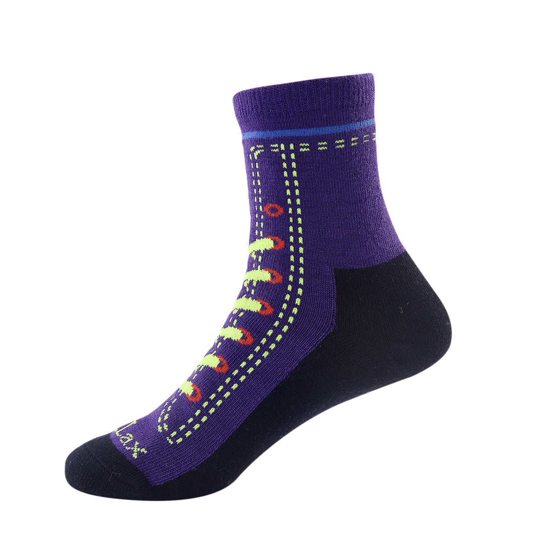Shoes Design Laulax 6 paires de chaussettes en coton peigné pour fille, taille UK 6-8,5/Europe 23-26, coffret cadeau