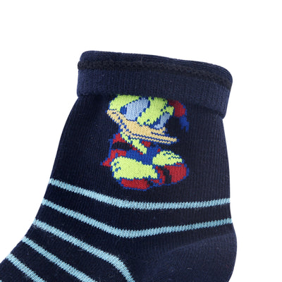 Cute Duck Laulax 6 Pairs Combed Cotton Boys Socks Gift set Size UK 6-8.5/ Europe 23-26