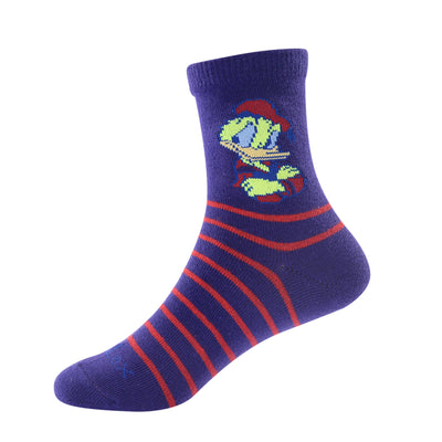 Cute Duck Laulax 6 Pairs Combed Cotton Boys Socks Gift set Size UK 6-8.5/ Europe 23-26