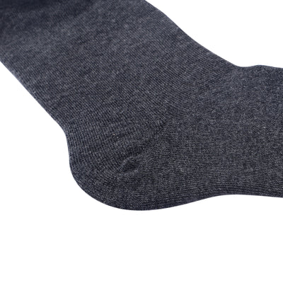 Calcetines formales de algodón peinado de alta calidad en antracita