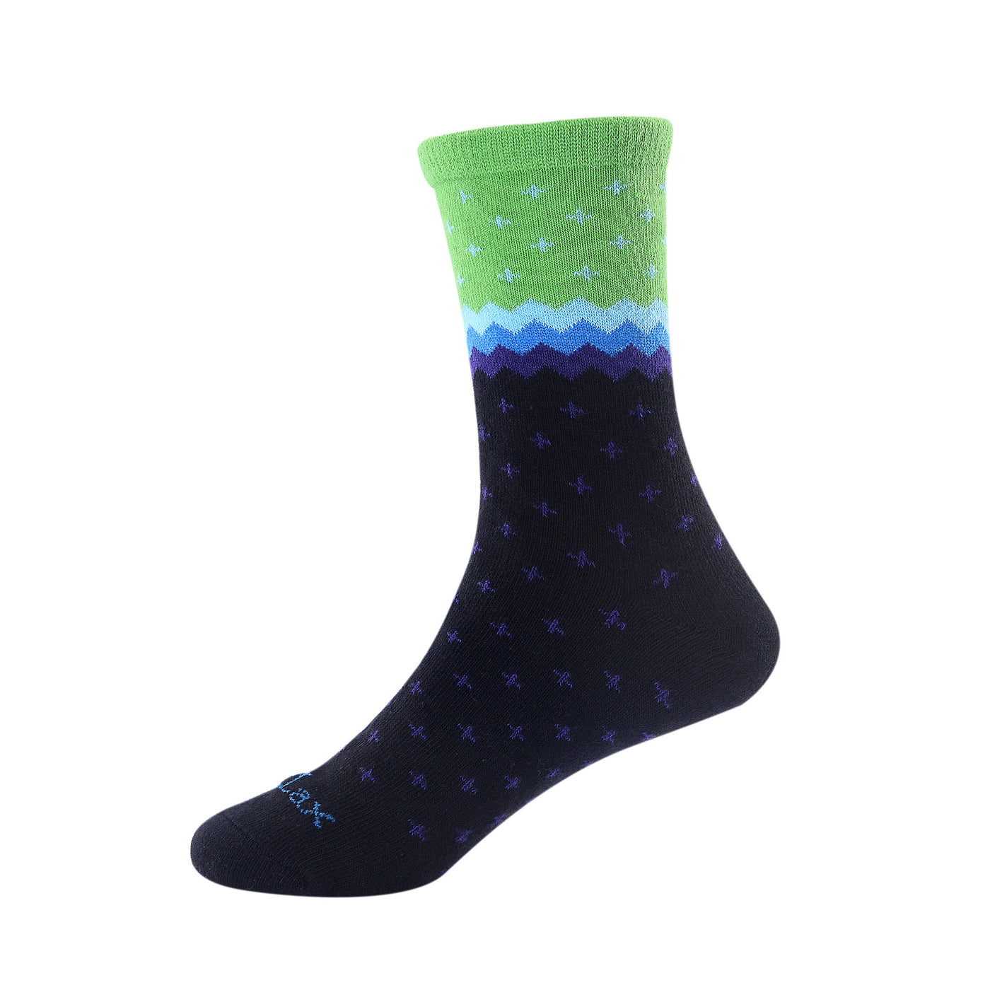 Deep Sea Laulax 6 Pairs Combed Cotton Girl's Socks Size UK 9-11.5/Europe 27-30 Gift Set