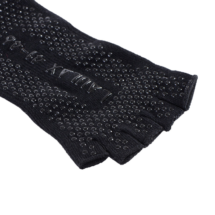 2 Pairs Men's High Quality Professional Anti Slip Half Toe Yoga Socks - Black