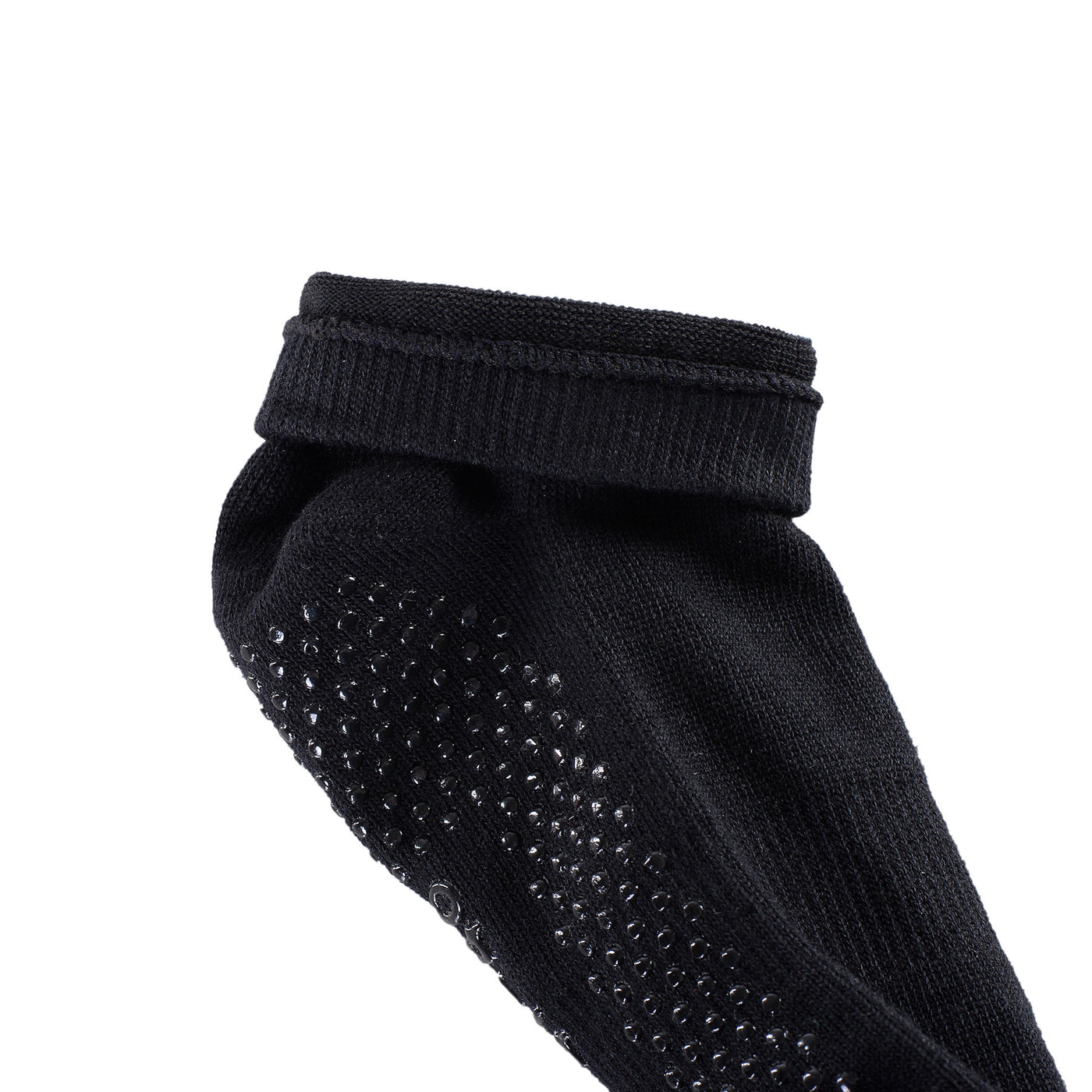2 Pairs Men's High Quality Professional Anti Slip Half Toe Yoga Socks - Black