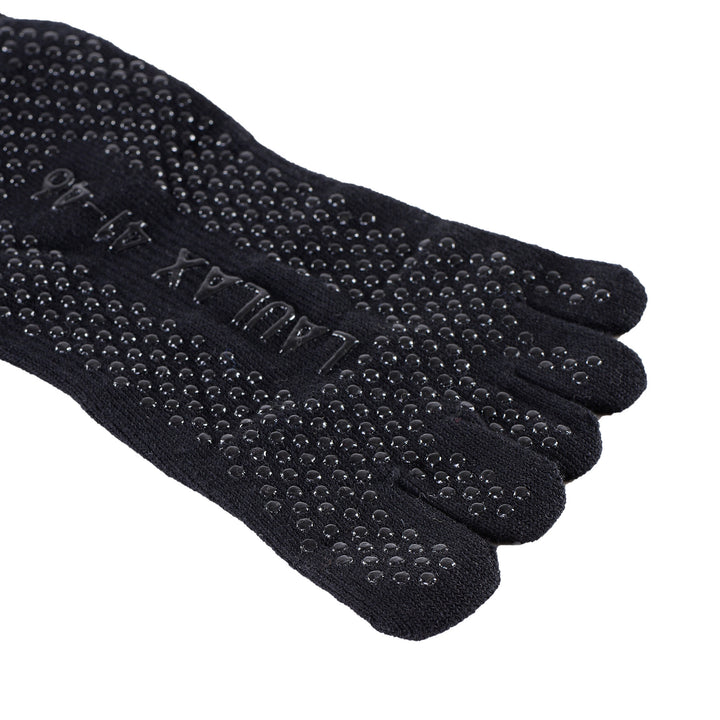 2 Pairs Mens High Quality Professional Anti Slip Five Toes Yoga Socks - Black